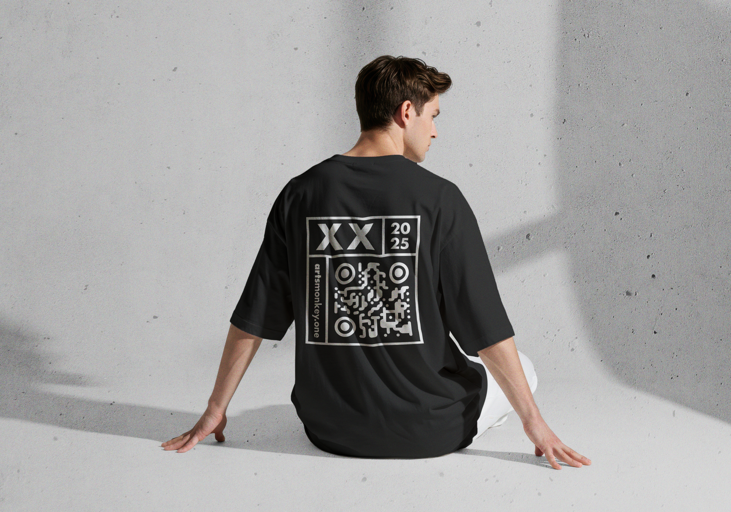 artsmonkey xx basic shirt black