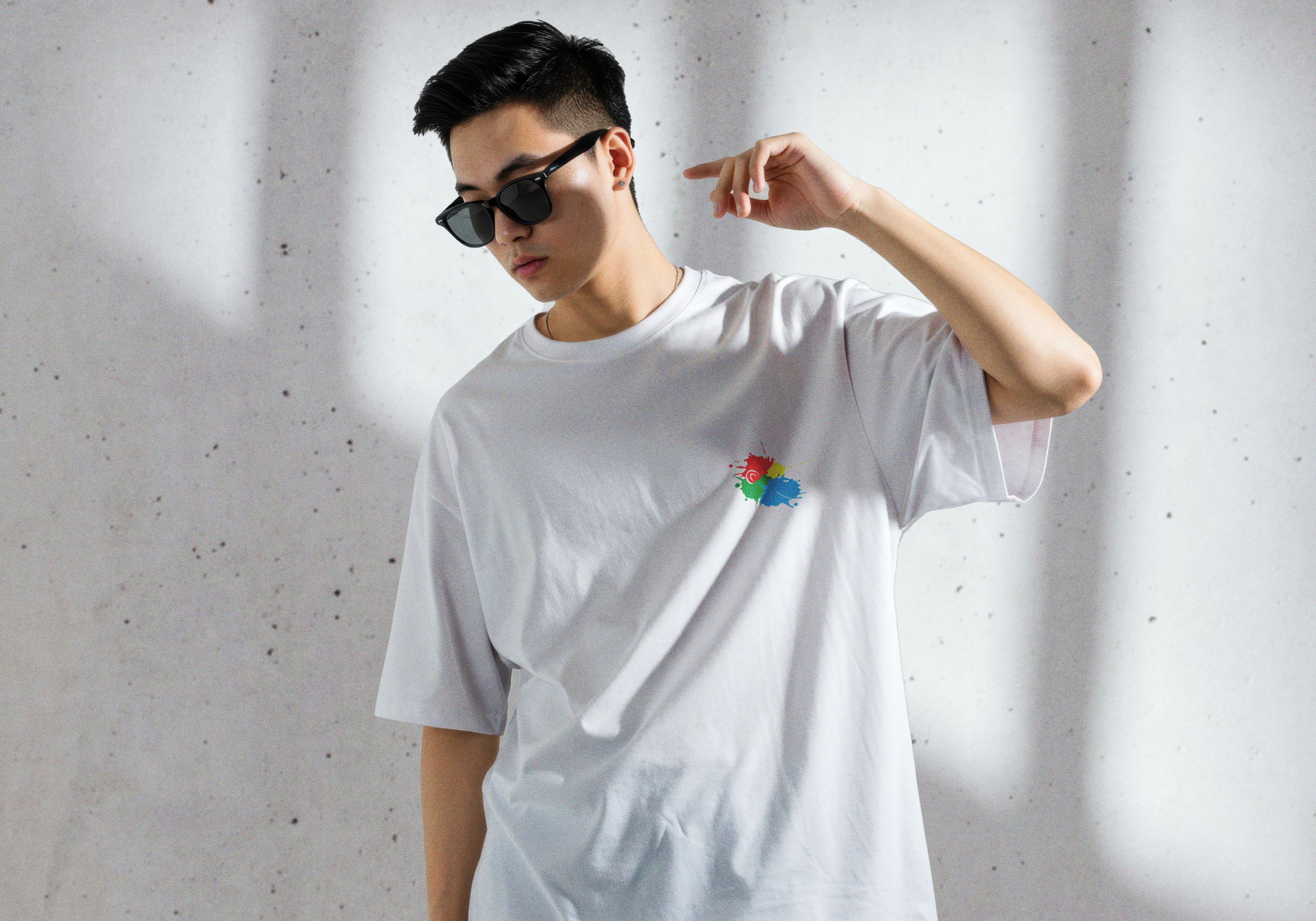 artsmonkey xx basic shirt white