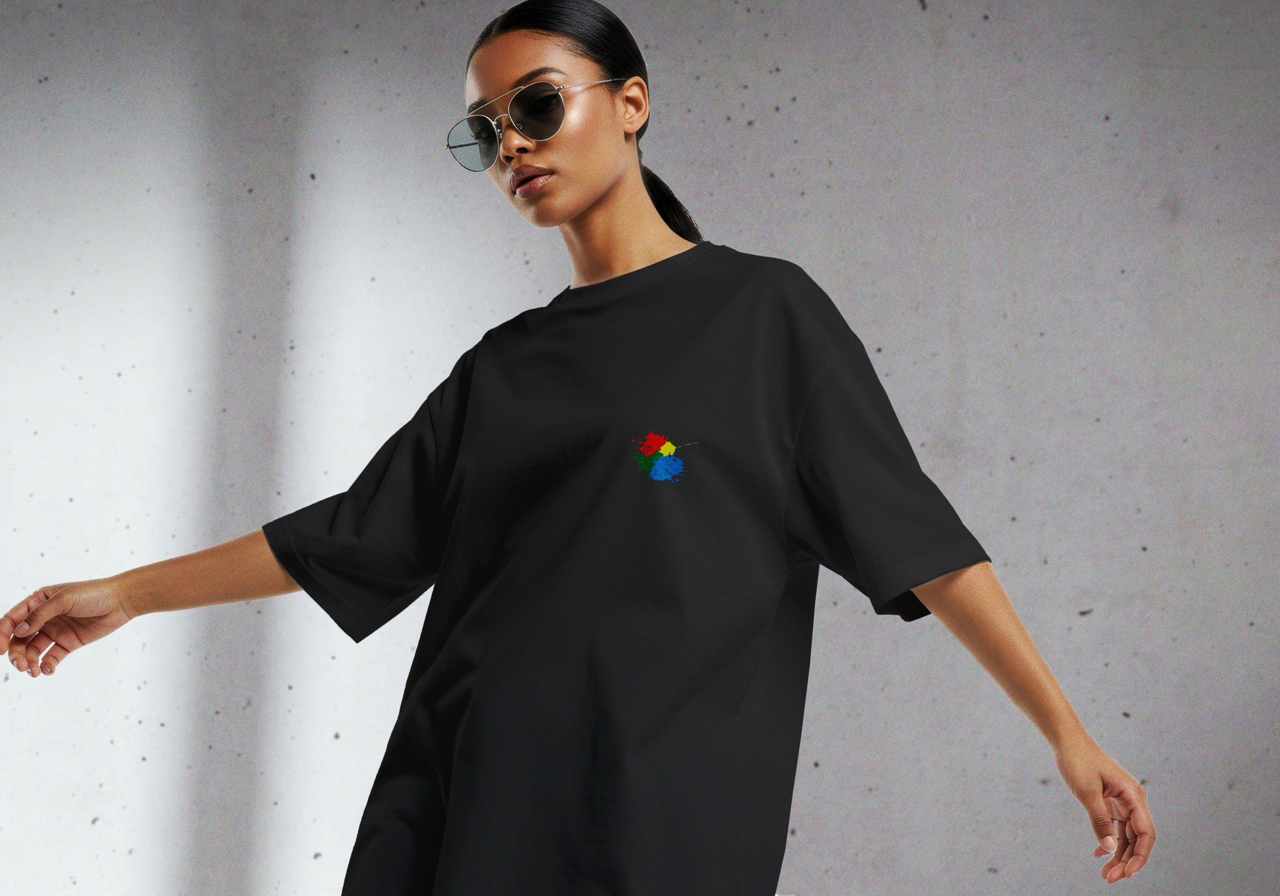 artsmonkey xx basic shirt black – Bild 2